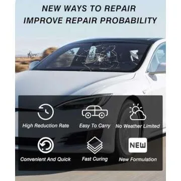 Windshield Repair Kit for Chips & Cracks - Invisible Repairs