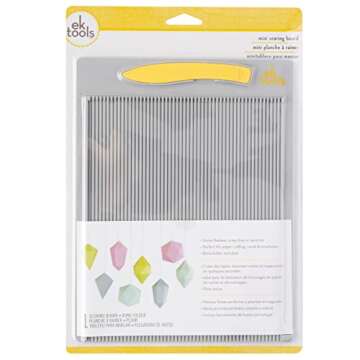 EK Tools Mini Scoring Board, 7.5"x9.75", with Bone Folder, Scoreboard for Paper Crafting, Make Envel...