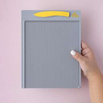 EK Tools Mini Scoring Board, 7.5"x9.75", with Bone Folder, Scoreboard for Paper Crafting, Make Envelopes, Cards, Precision Photos, and More