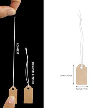 200 Pcs Writable Price Tags for Jewelry and Gifts