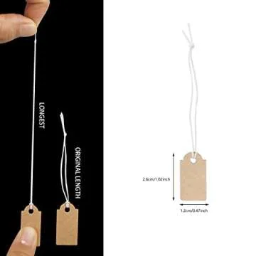 200 Pcs Writable Price Tags for Jewelry and Gifts