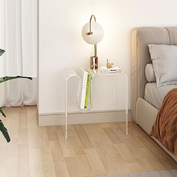 Elegant Iridescent Acrylic Side Table for Stylish Interiors