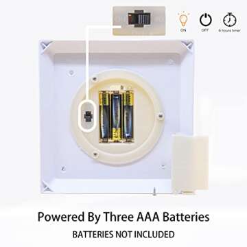 YAKii 13" Decorative Candle Lantern with LED Flameless Candle and Timer,Plastic LED Candle & Holder, Indoor & Outdoor Hanging Lights Lanterns for Wedding Decorations Lantern Decorative(White)