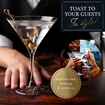 Elegant Elixir Glassware Martini Glasses Set of 4