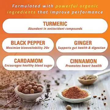 Turmaquik 3.2 Ounce Organic Golden Milk Turmeric Latte Mix – Superfood Blend with Ginger, Black Pepper, Curcumin, Cinnamon, and Cardamom – Non-GMO, Vegan, Keto, Ayurvedic Wellness Drink