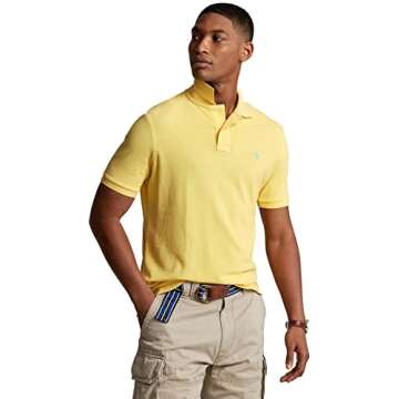 POLO RALPH LAUREN Men's Custom Slim Fit Iconic Mesh Polo