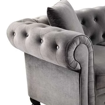 L-Shaped Velvet Tufted Sectional Sofa Set for Your Home