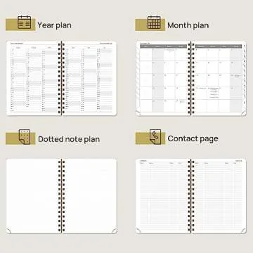 POPRUN 2024 Planner with Hourly Schedule & Tabs