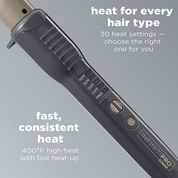 CONAIR INFINITIPRO Tourmaline Ceramic Curling Wand Beach Waves