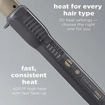 CONAIR INFINITIPRO Tourmaline Ceramic Curling Wand Beach Waves