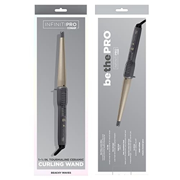 CONAIR INFINITIPRO Tourmaline Ceramic Curling Wand Beach Waves