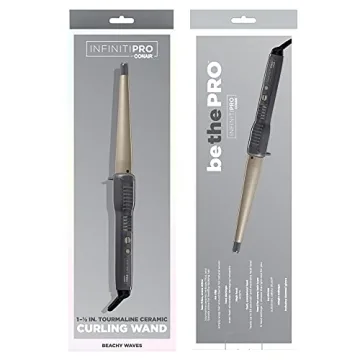 CONAIR INFINITIPRO Tourmaline Ceramic Curling Wand Beach Waves