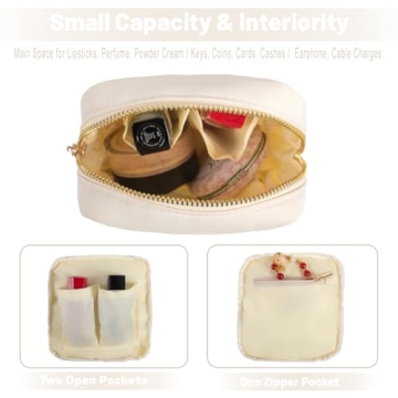 YogoRun Small Makeup Bag Travel Cosmetic Pouch for Women