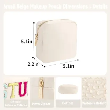 YogoRun Small Makeup Bag Travel Cosmetic Pouch for Women