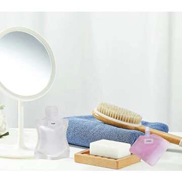 ONLYKXY 280pcs Clear Bathroom Labels Waterproof Beauty Organization Refillable Bottle Stickers Skin Care Product Sub-Bottling Label Shampoo Body wash Dispenser Sticker,Lotion Cream Toner Makeup Label