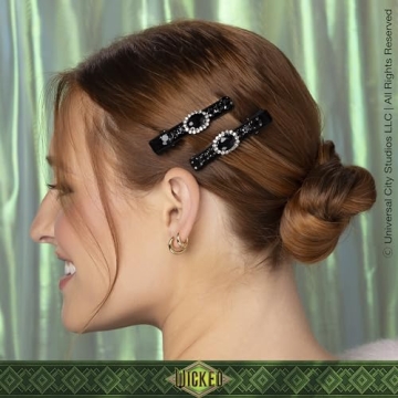 Scünci WICKED Elphaba Rhinestone Salon Clips Glamorous Hold