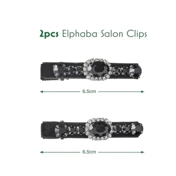 Scünci WICKED Elphaba Rhinestone Salon Clips Glamorous Hold