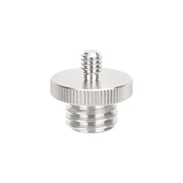 CAMVATE 5/8"-11 Male to 1/4"-20 Male Survey Adapter for Tripod Laser Level Bosch - 3286
