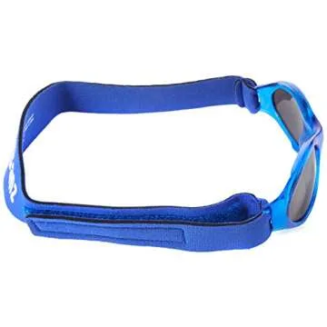 Banz Bubzee Baby Sunglasses, 0-24 Months – Ocean Blue – 100% UV Eye Protection, Sun Glare Reduction, Shatterproof Lenses, Size Adjustable, Secure Fit