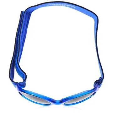 Banz Bubzee Baby Sunglasses, 0-24 Months – Ocean Blue – 100% UV Eye Protection, Sun Glare Reduction, Shatterproof Lenses, Size Adjustable, Secure Fit