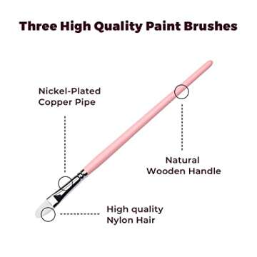 HIMI Gouache Paint Set, 24 Colors x 30ml Unique Jelly Cup Design with 3 Paint Brushes and a Palette in a Carrying Case, Non-Toxic Gouache Paint Perfect for Artists, Students (Pink)