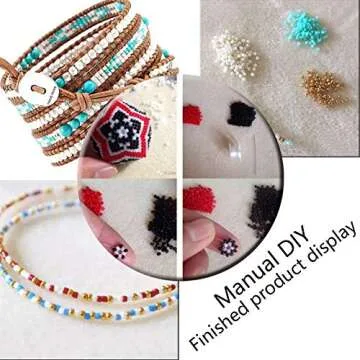 Glass Seed Beads for Jewelry Making - 24 Multicolor Pony Beads Approx 7200pcs 4mm Small Craft Glass Beads Round Mini Beads Kits with Container Box for Women