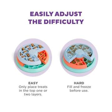 Outward Hound by Nina Ottosson Puppy Lickin' Layers Interactive Dog Puzzle Feeder, Level 2 Intermediate Enrichment Toy, Multicolored