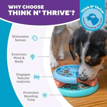 Outward Hound by Nina Ottosson Puppy Lickin' Layers Interactive Dog Puzzle Feeder, Level 2 Intermediate Enrichment Toy, Multicolored