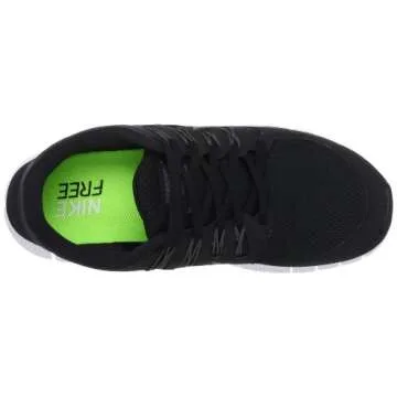 Nike Men's Free 5.0+ Breathe Running Black / Metallic Dark Grey / White Synthetic Shoe - 9 D(M) US