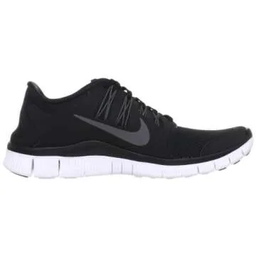 Nike Men's Free 5.0+ Breathe Running Black / Metallic Dark Grey / White Synthetic Shoe - 9 D(M) US