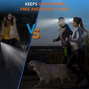 EastPin LED Beanie Hat with Light Gifts - Women Men Gifts Christmas Stocking Stuffers 5 LED Headlamp Cap Winter Running Hunting Fishing Camping USB Rechargeable Flashlight Kint Hat Headlight Beanie