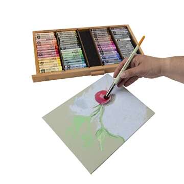 Creative Mark Pastel Smoothies - Paintbrush for Pastel Blending Bristle & Nylon Hair for Blending on...