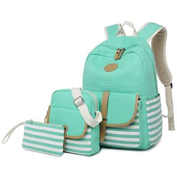 Gazigo Girls School Backpack Set - Stylish & Practical