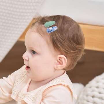 40 PCS Stylish Toddler Snap Hair Clips for Infants