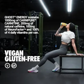 GHOST Energy Drink - Tropical Mango, 12-Pack for Energy