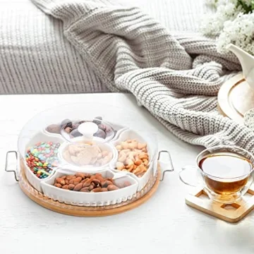 Yarlung Ceramic Divided Serving Dishes with Lid