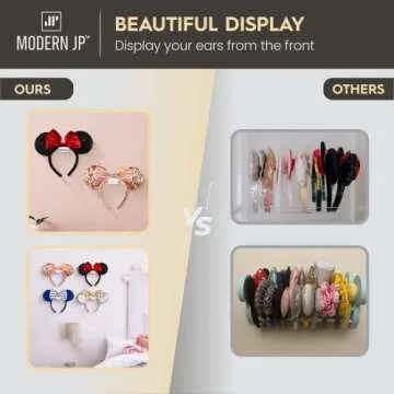 Modern JP Adhesive Hooks for Disney Ears - 8-Pack Display