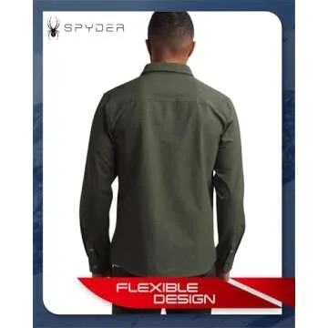 Spyder Men's Button Down Shirt - Stylish Performance Apparel