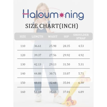 Stylish Haloumoning Girls' Denim Overall Jumpsuit