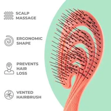 Ninabella Detangler Brush for Gentle & Eco-Friendly Care