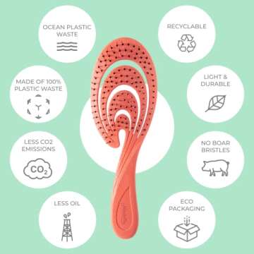 Ninabella Detangler Brush for Gentle & Eco-Friendly Care