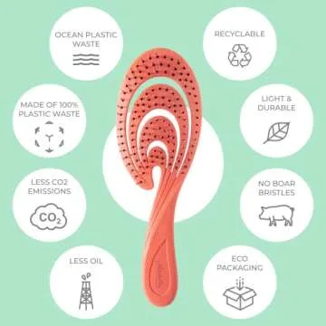 Ninabella Detangler Brush for Gentle & Eco-Friendly Care