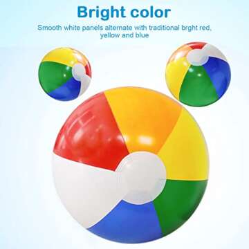 Lamnhin 16-Inch Beach Balls for Kids - 3 Pack Fun