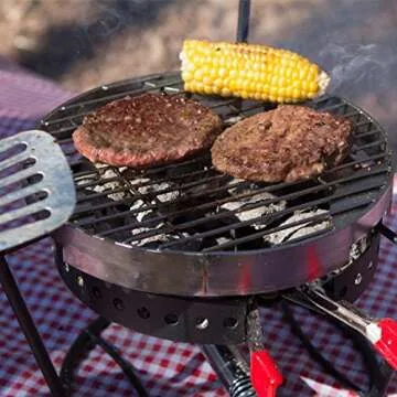 CampMaid Flip Grill & Trivet - Portable Grill Grate for Outdoor Cooking - Portable BBQ Grill Grate &...