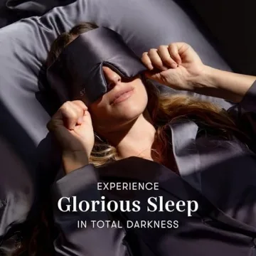 Drowsy Silk Sleep Mask for Total Darkness and Comfort