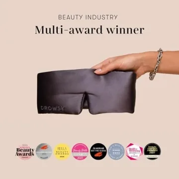 Drowsy Silk Sleep Mask for Total Darkness and Comfort