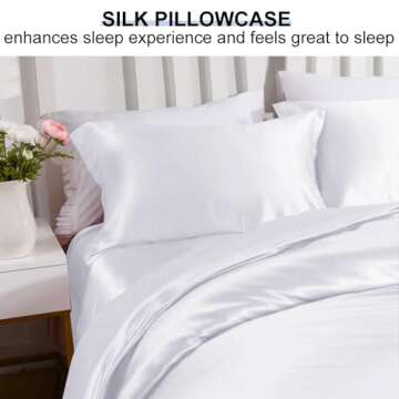 Ravmix Silk Pillowcase: Anti-Aging, Cooling & Soft