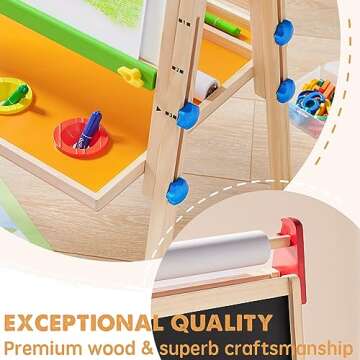Tiny Land Kids Easel - Eco-Friendly Art Easel for Ages 3-8