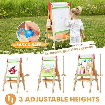 Tiny Land Kids Easel - Eco-Friendly Art Easel for Ages 3-8