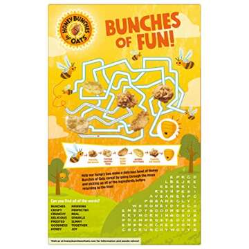 Post Honey Bunches of Oats Crunchy Honey Roasted Cereal 18 Ounce (Pack of 1) Box